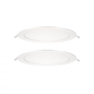 Set 2 spoturi LED incastrate, fix, 2500 lm, lumina neutra, alb