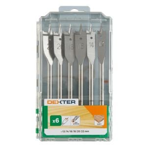 Set 6 burghie lemn Dexter, 12 - 22 mm