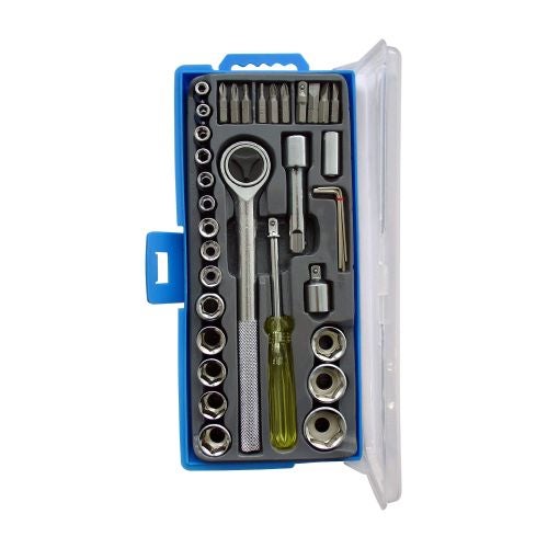 Set cheie cu clichet cu tubulare 36 bucati