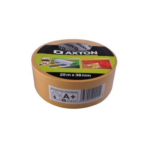 Banda dublu adeziva netesuta Axton 25 m x 38 mm