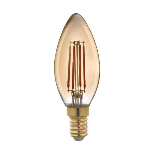 Bec LED E14, lumina calda deco-amber "Lexman"