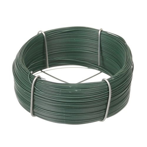 Fir otel plastifiat verde 0.8 mm 75 m