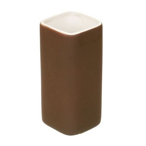 Pahar igiena dentara ceramica maro Rubber