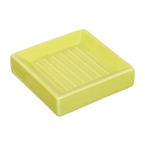 Savoniera stativa ceramica verde