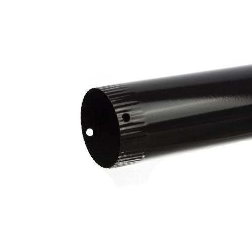 Burlan emailat D120 mm / 25 cm negru
