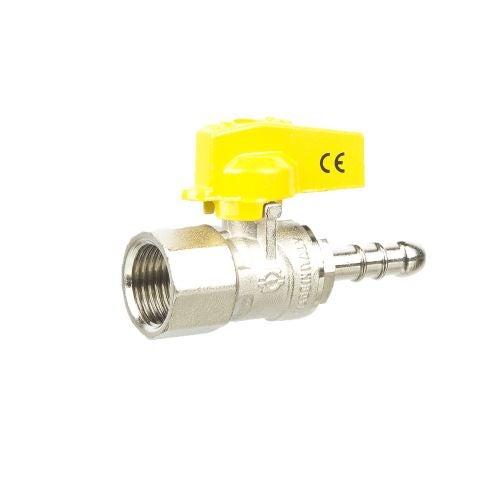 Robinet gaz drept 1/2' cu racord furtun