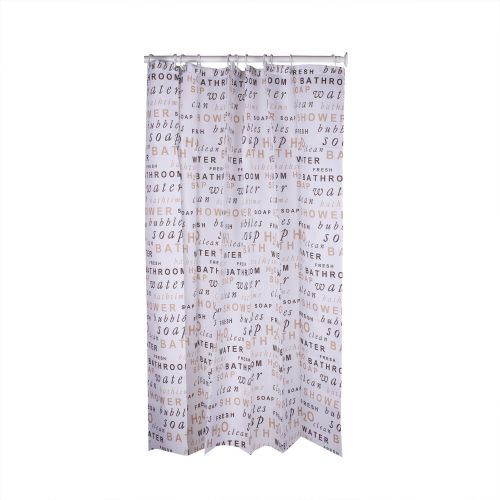 Perdea de dus poliester 180 x 200 cm Cuvinte