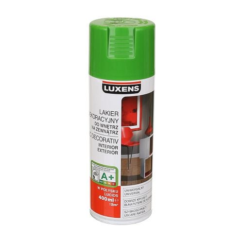 Spray lucios Luxens verde RAL 6018 400 ml