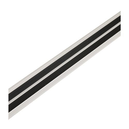 Profil treapta 40x25 mm / 0.9 m aluminiu antiderapant argintiu