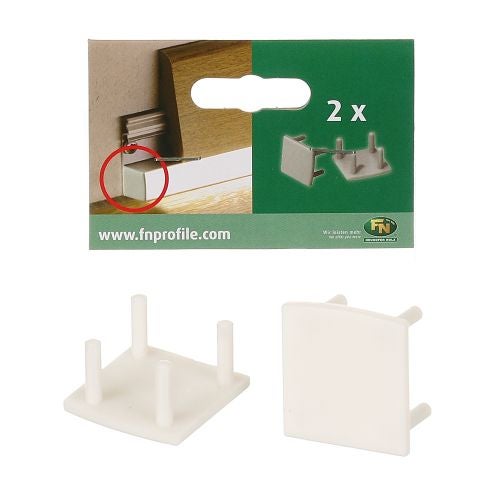 Terminatii plinta PVC LED 16 x 17 x 100 mm gri satin