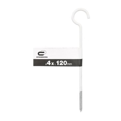 Carlig insurubat Epoxy alb, 4 x 140 mm