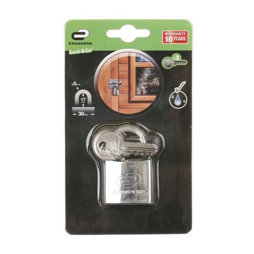 Lacat alama exterior crom 30 mm Standers