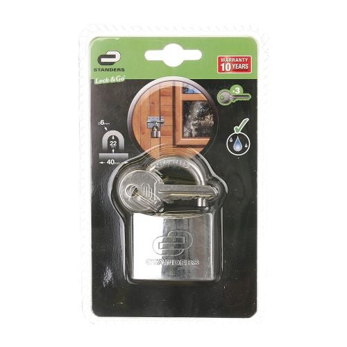 Lacat alama exterior crom 40 mm Standers