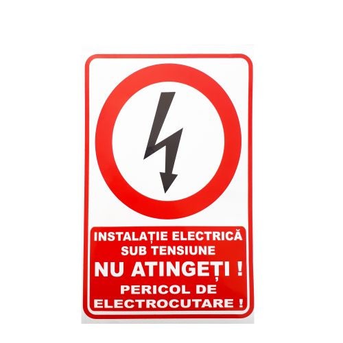 Indicator Plastic Accesul Persoanelor Neautorizate Interzis 200 X 300 Mm