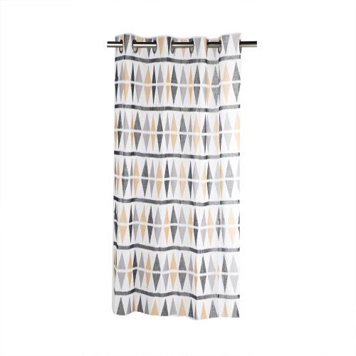 Perdea multicolora, model geometric romburi, 140 x 245 cm, Hutu