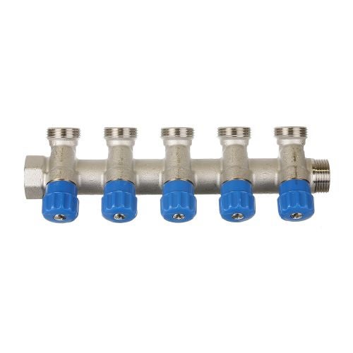 Distribuitor cu robineti 3/4", 5 cai x 3/4"