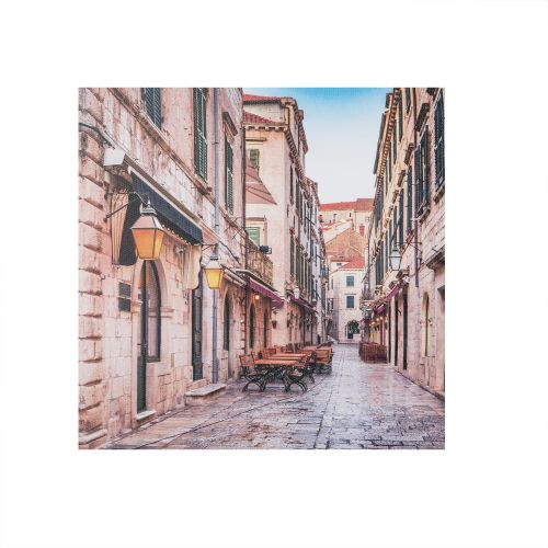canvas old city street view