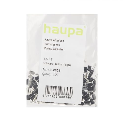 Set 100 buc pin 1.5/8 negru Haupa