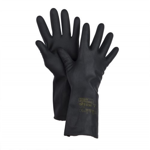 Manusi neopren negre 32 cm, marimea L