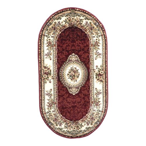 Covor polipropilena 80 x 150 cm Lotos clasic rosu