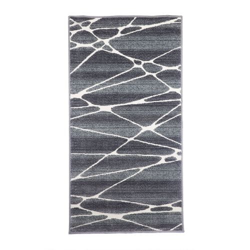 Covor polipropilena 80 x 150 cm Domino linii gri