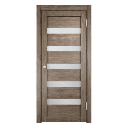 Foaie usa de interior 80 cm cu geam "Laura" stejar fumuriu