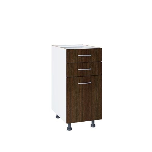 Olivia corp baza 2 sertare 1 usa 40 cm wenge MDF
