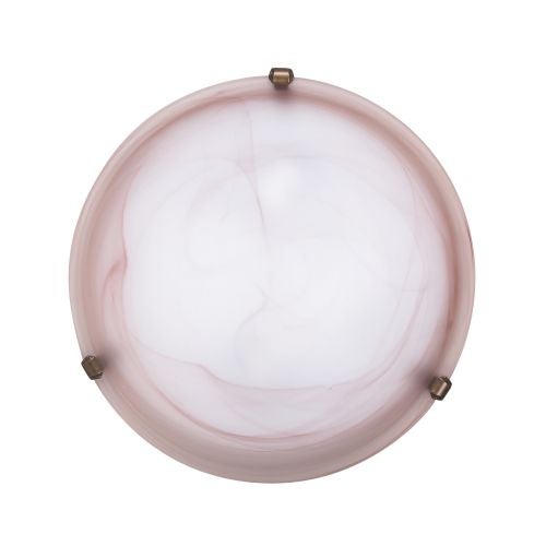 Plafoniera diametru 40 cm, 2 x E27 60 W "Alabastro"
