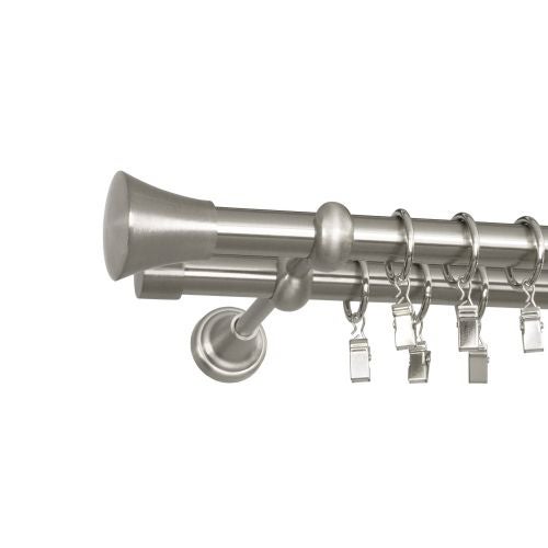 Kit dublu 160 cm, diametru 19 mm, otel satinat, Tazza
