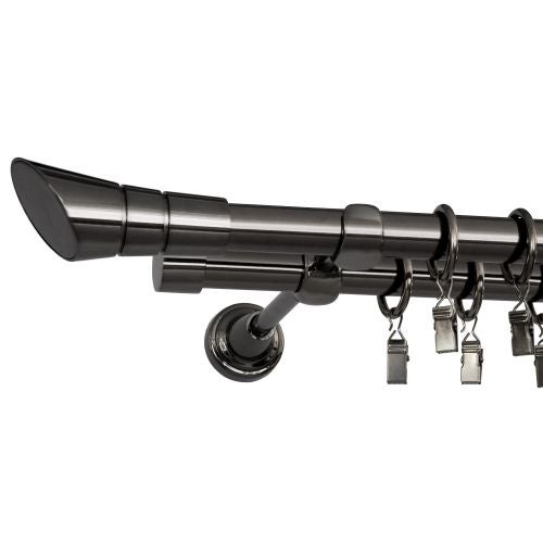 Kit dublu 200 cm, efect onix, diametru 19 mm, Saloma