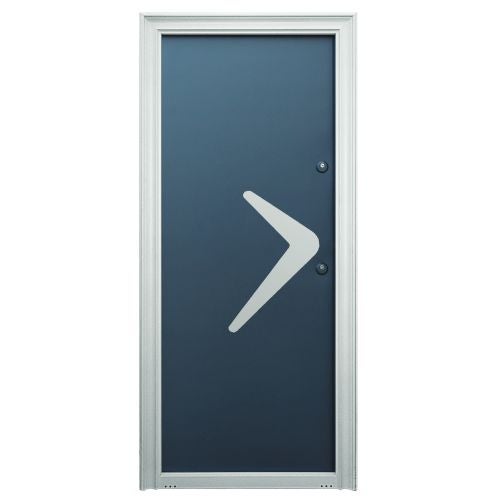 Usa metalica exterior Burebista gri 88 x 205 cm, deschidere stanga