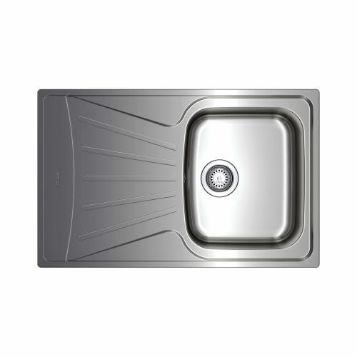Meander service Classify Chiuveta bucatarie din inox, 80 x 50 cm, adancime cuva 12 cm, stativa,  stanga