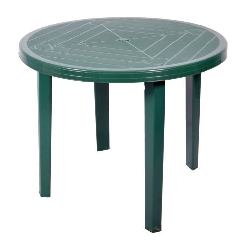 Masa rotunda verde din plastic