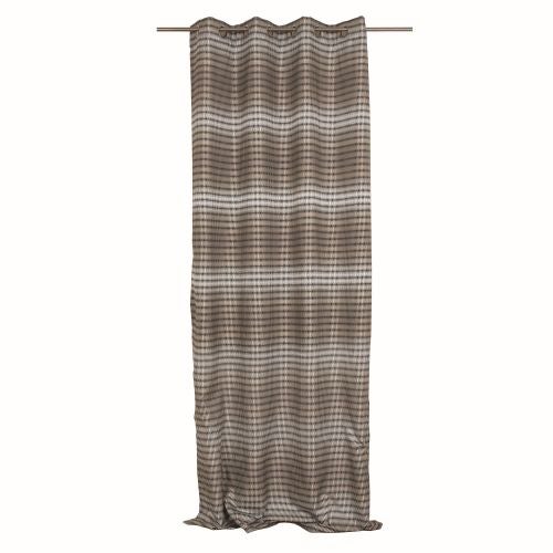 Draperie bej cu gri, 140 x 260 cm "Boca"