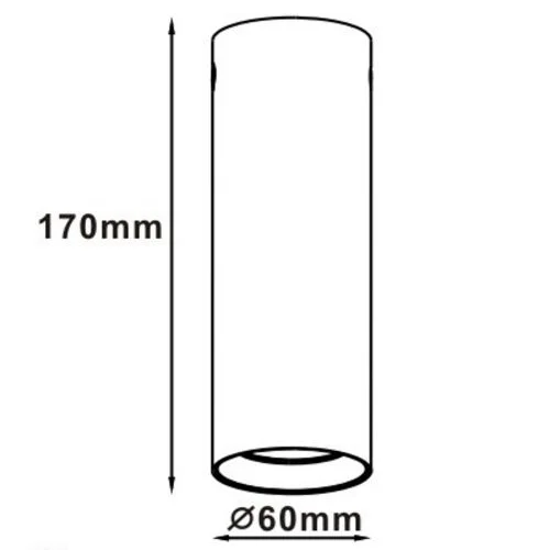 Spot aplicat Manacor, 1 x GU10, 50 W, H 17 cm, negru