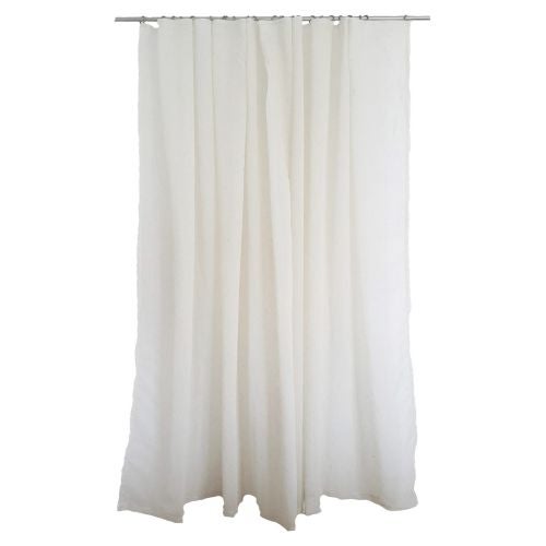 Perdea crem, model dungi delicate maro, 300 x 245 cm