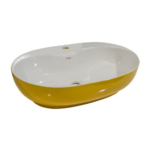 Lavoar pe blat Nadine 60 x 13 x 41 cm galben