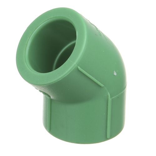 Cot 45° PPR verde D20 mm PN25
