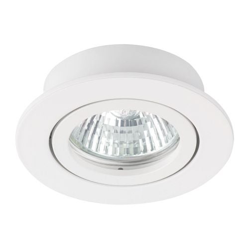 Spot incastrat mobil GU5.3, 50w, rotund alb "Dalla"