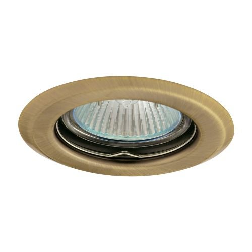 Spot incastrat fix GU5.3 50w, rotund auriu "Argus7"