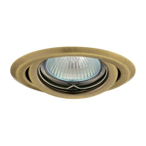 Spot incastrat mobil GU5.3 50w, rotund, auriu, "Argus7"
