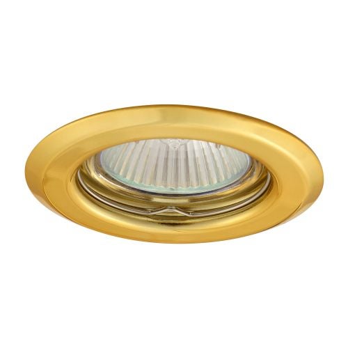 Spot incastrat fix GU5.3 50w, rotund auriu "Argus1"