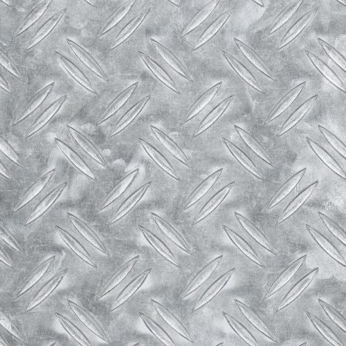 Tabla striata aluminiu brut 40 x 200 mm, 2 m
