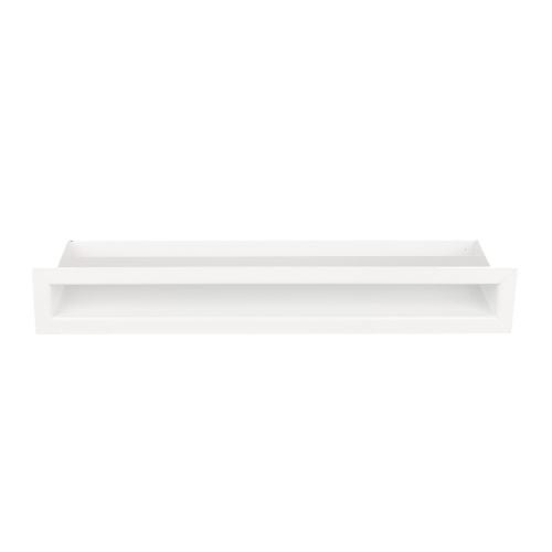 Grila ventilatie inchis 6 x 40 cm alba