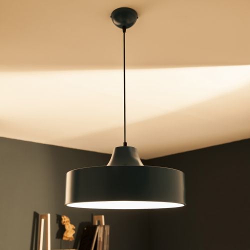 Corp suspendat metal albastru, 1 x E27, diametru 40 cm, Lakewood