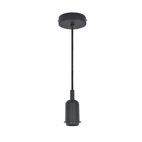 Cablu pendul, E27, metal, negru mat, "Hoopa"
