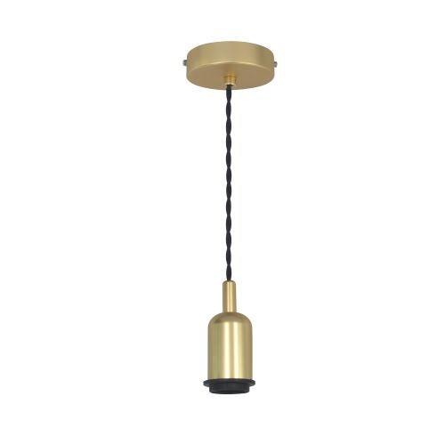 Cablu pendul, E27, metal, auriu, "Hoopa"
