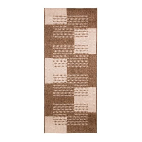 Covor polipropilena 84 x 200 cm Stone patrate maro