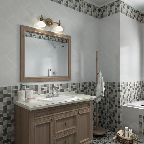 Mozaic 30 x 30 cm portelan mix gri mat