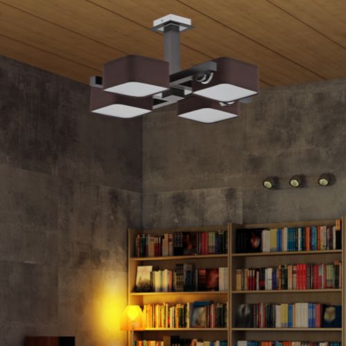Lustra, 4xE14, 40W, wenge, "Junior"